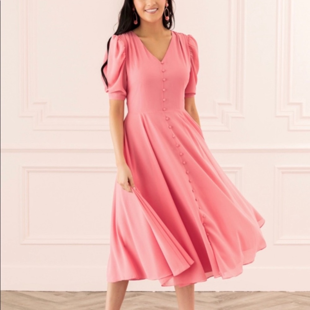NWT Rachel Parcell Romantic Button Front Dress